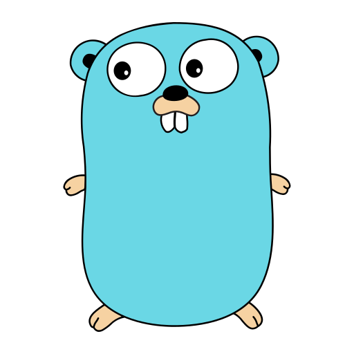 A blue Go gopher